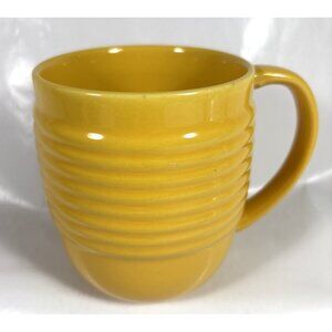 Bosco Ware Beehive Ribbed Stoneware Mug Yellow Stoneware Thailand
